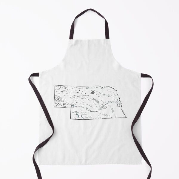 Item preview, Nebraska Illustrated Map – Hand-Drawn Rivers & Nature Adventure Sketch designed and sold by Paper Drip.