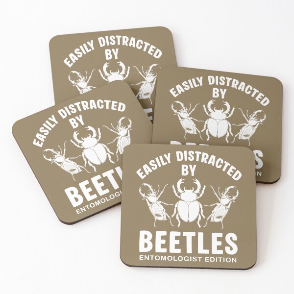 Item preview, Easily Distracted By Beetles Entomologist Edition | Vintage Entomology Stag Beetle designed and sold by Dmetalx Art Apparel.