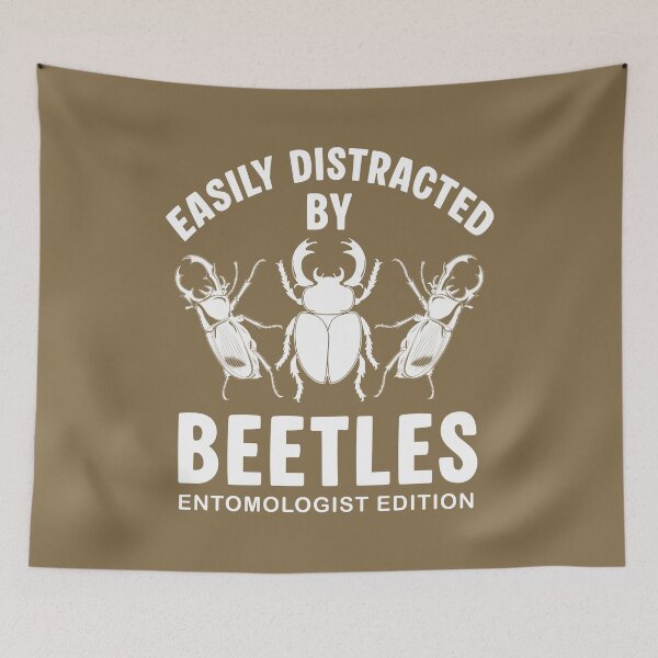 Item preview, Easily Distracted By Beetles Entomologist Edition | Vintage Entomology Stag Beetle designed and sold by Dmetalx Art Apparel.