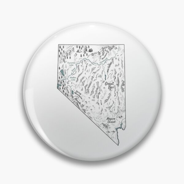 Item preview, Nevada Illustrated Map – Hand-Drawn Rivers & Nature Adventure Sketch  designed and sold by Paper Drip.