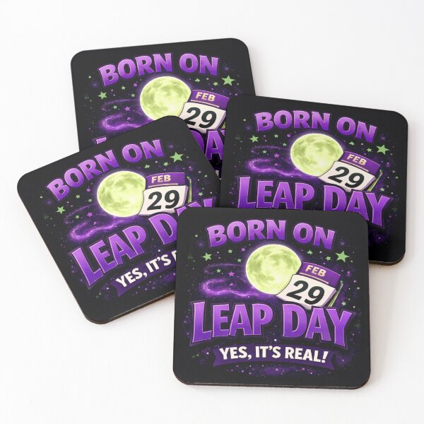 Item preview, Born on Leap day Yes, It's Real! - Moon & Calendar designed and sold by Leap29 Designs.
