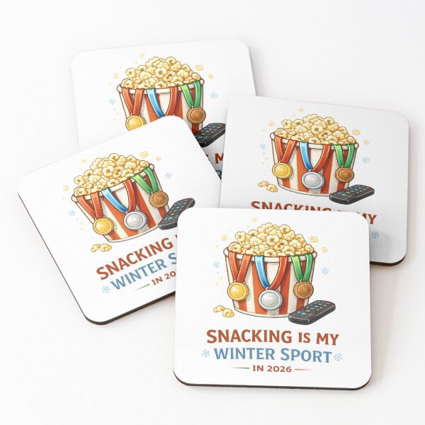 Item preview, Snacking Is My Winter Sport 2026 designed and sold by AnnDesignStudio.