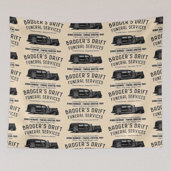 Item preview, Badger's Drift Funeral Services designed and sold by Normbot2000.