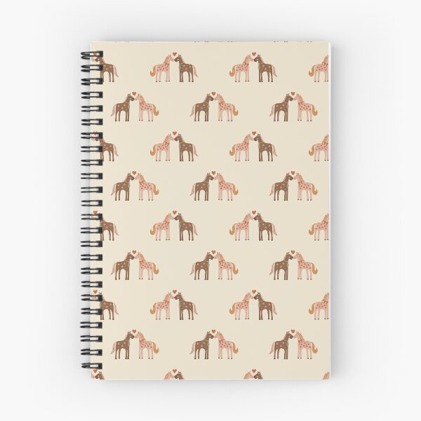 Item preview, Sweet Valentine Horses with Heart / Cute horse patter / Equestrian print/ Whimsical Love Pattern designed and sold by LucianaMcHugh.