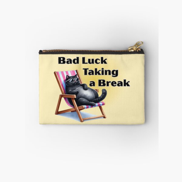 Item preview, Bad Luck Taking a Break - Funny Black Cat Design designed and sold by TherezaDesign.