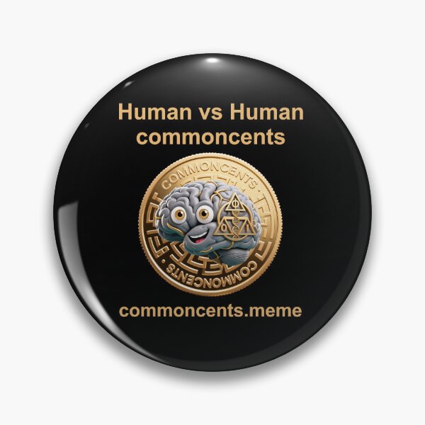 Item preview, commoncents.meme Human vs Human designed and sold by commoncents_meme.