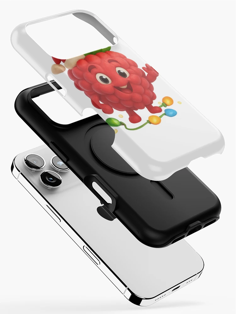 Thumbnail 2 of 4, iPhone Case, Christmas Raspberry designed and sold by Sillytoe.