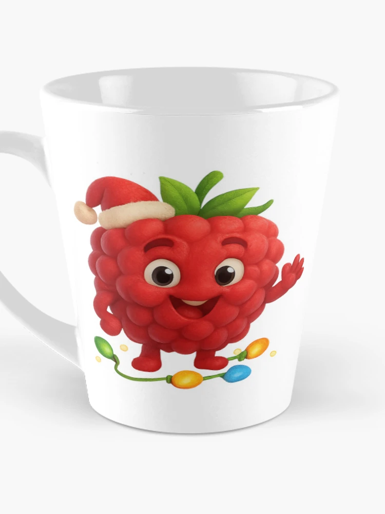 Thumbnail 3 of 4, Coffee Mug, Christmas Raspberry designed and sold by Sillytoe.