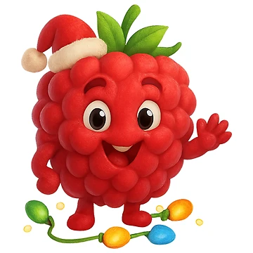 Artwork thumbnail, Christmas Raspberry by Sillytoe
