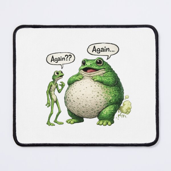 Item preview, Again? Again… – Funny Frog Cartoon designed and sold by PRfoxy.