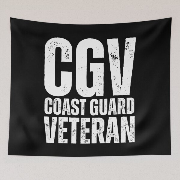 Item preview, CGV Coast Guard Veteran – Bold Distressed Military Design Honoring U.S. Maritime Service White Lettering designed and sold by GFamilyC.