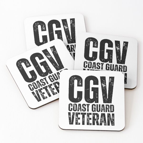 Item preview, CGV Coast Guard Veteran – Bold Distressed Military Design Honoring U.S. Maritime Service Black Lettering designed and sold by GFamilyC.