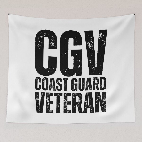 Item preview, CGV Coast Guard Veteran – Bold Distressed Military Design Honoring U.S. Maritime Service Black Lettering designed and sold by GFamilyC.