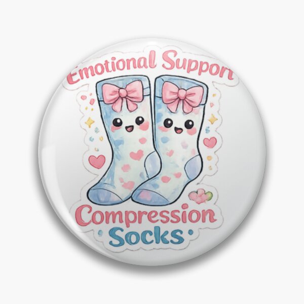 Item preview, Emotional Support Compression Socks ?? designed and sold by Pretty Little EMS Provider.