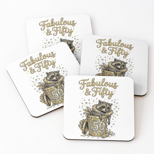 Item preview, Fabulous or Forgotten - Funny Raccoon 50th Birthday Legend designed and sold by Chejen Charity.