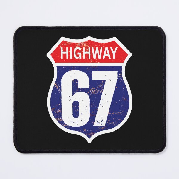 Item preview, Six Seven Highway Road Sign 67 Meme Interstate Sign 6 7 I-67 designed and sold by erozzz.