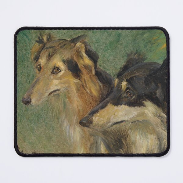 Item preview, Carl Friedrich Kapstein - Portrait of Two Borzoi Dogs designed and sold by HiddenWalnuts.