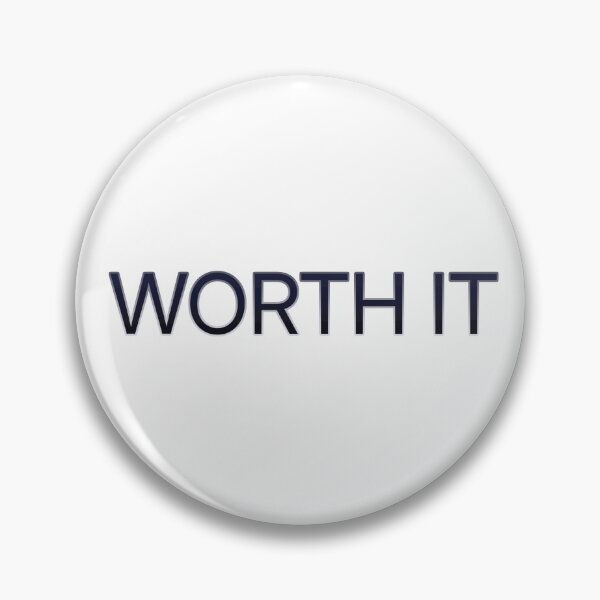 Item preview, Worth It – Minimal Rich Mindset Quote designed and sold by PigeonOfGlory.