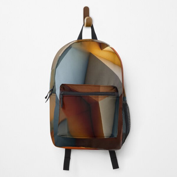 Item preview, Warm Terracotta Teal Geometric Vortex – 3D Abstract designed and sold by EK-World.