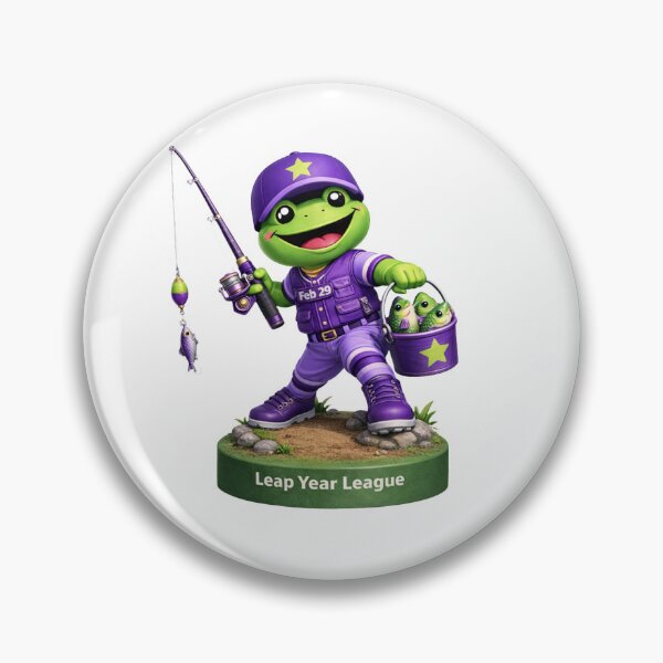 Item preview, Leap Year Fisherman Bobblehead - Frog Fishing designed and sold by Leap29 Designs.