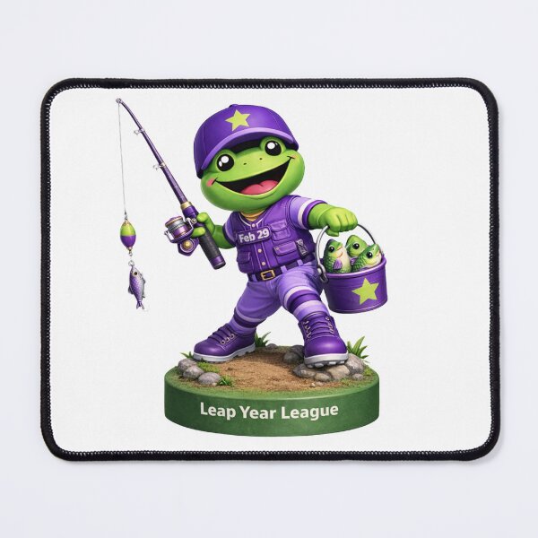 Item preview, Leap Year Fisherman Bobblehead - Frog Fishing designed and sold by Leap29 Designs.