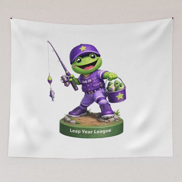 Item preview, Leap Year Fisherman Bobblehead - Frog Fishing designed and sold by Leap29 Designs.