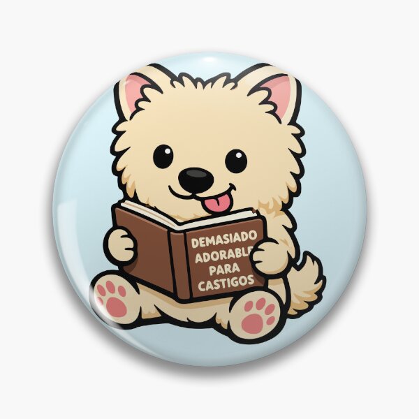 Item preview, Cute Chibi Pomeranian (Dwarf Spitz reading book) designed and sold by SoyYuriO.