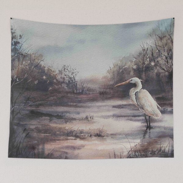 Item preview, Wetland Egret designed and sold by EverIris.