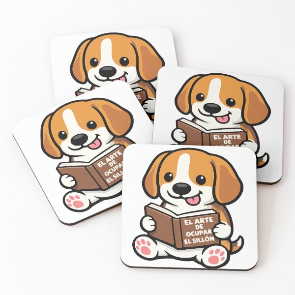 Item preview, Cute Chibi Beagle Reading Book designed and sold by SoyYuriO.