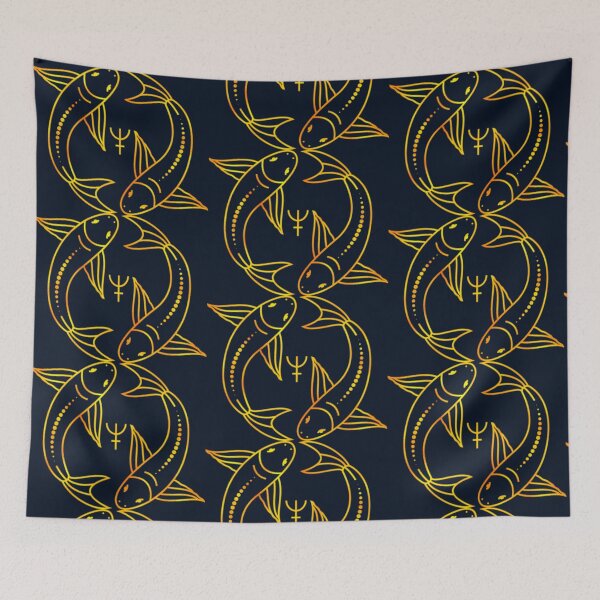 Item preview, PISCES ZODIAC SYMBOL designed and sold by Pabhas.