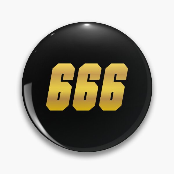 Item preview, 666, Golden Devilish Number designed and sold by Memes N Lore .