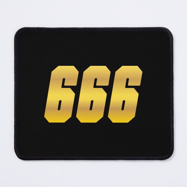 Item preview, 666, Golden Devilish Number designed and sold by Memes N Lore .