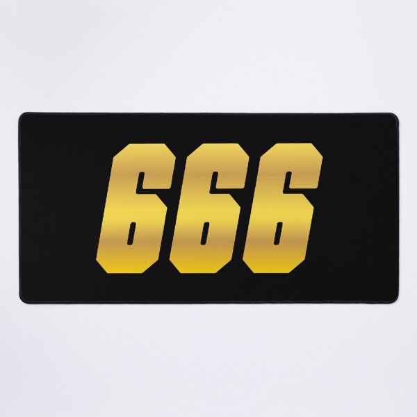 Item preview, 666, Golden Devilish Number designed and sold by Memes N Lore .