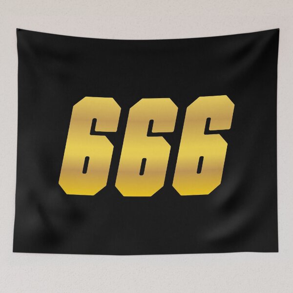 Item preview, 666, Golden Devilish Number designed and sold by Memes N Lore .