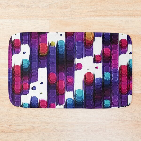 Item preview, Neon color white circle pattern designed and sold by JeniSeny.