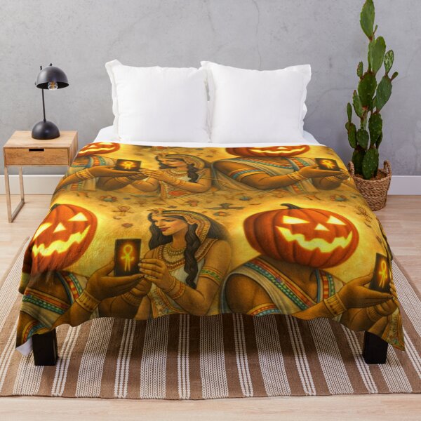 Item preview, Headless Horseman Egyptian Proposal with Ancient Queen in Hieroglyphic Art Style – Fantasy Art designed and sold by TheHorsemanRidesAgain.
