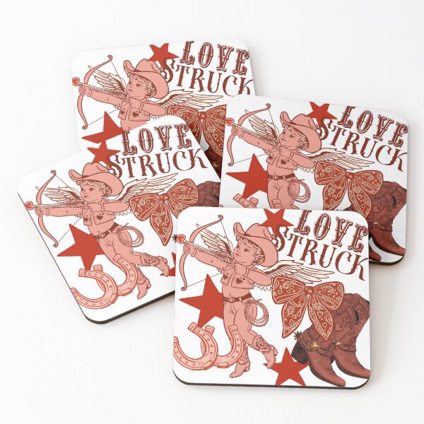 Item preview, Love Struck Cowboy Cupid Collage – Western Valentine Graphic designed and sold by MoeJoedesign .