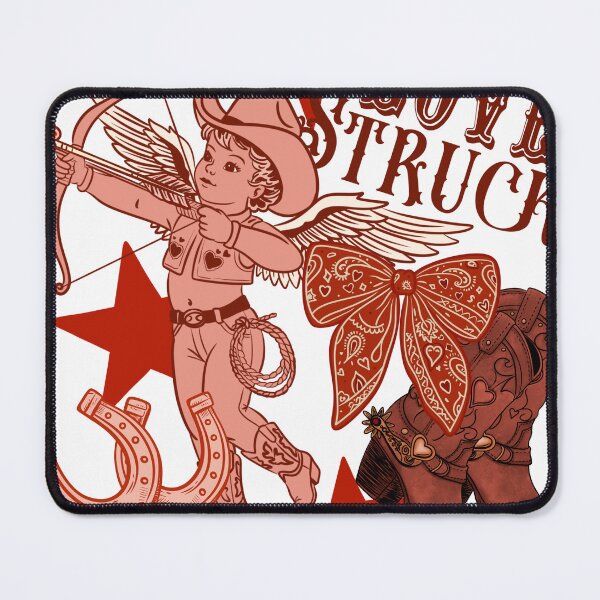 Item preview, Love Struck Cowboy Cupid Collage – Western Valentine Graphic designed and sold by MoeJoedesign .
