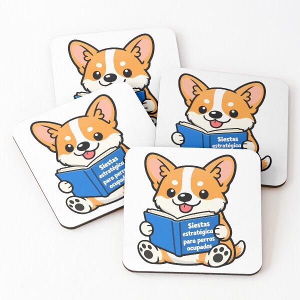 Item preview, Cute Chibi Corgi reading a book designed and sold by SoyYuriO.