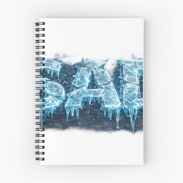 Item preview, Ice SAD – Frozen Crystal Word with Blue Glow designed and sold by BoldLineDesign.