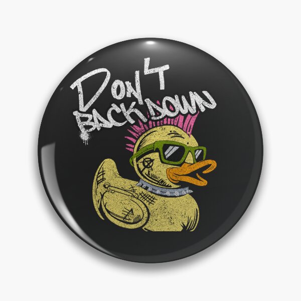 Item preview, Don't Back Down Punk Rubber Duck designed and sold by DanelaH.