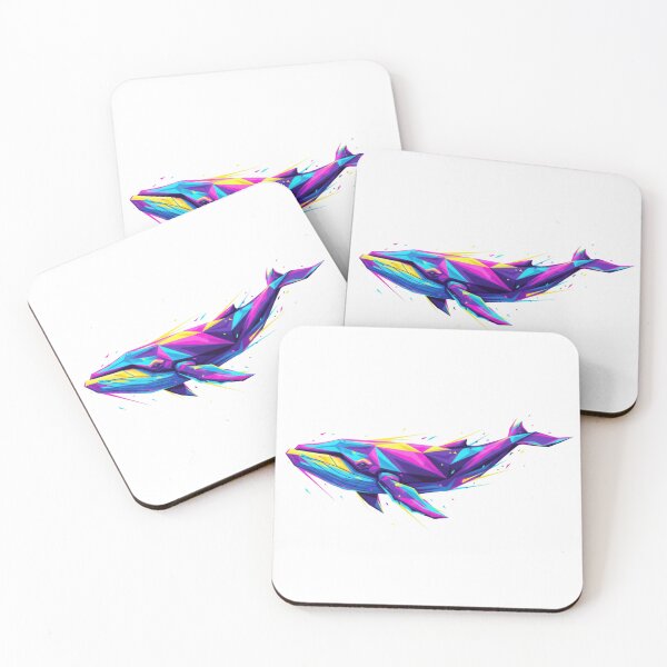 Item preview, Neon Pop Art WPAP Whale designed and sold by bsbd-action.