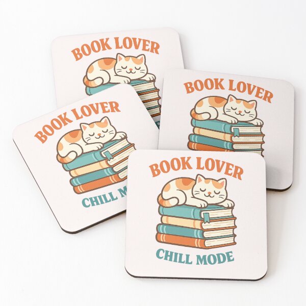 Item preview, Book lover Cat designed and sold by VayroCO.