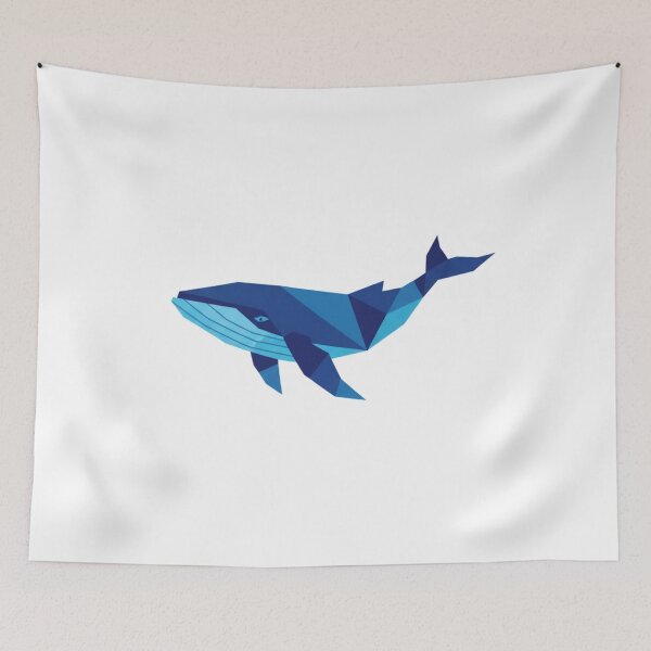 Aperçu de l'œuvre Baleine Deep Blue Low Poly créée et vendue par bsbd-action.