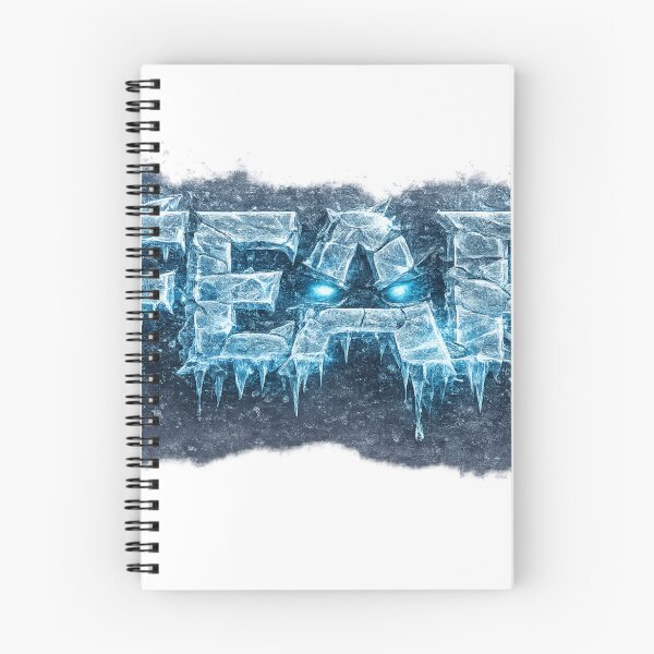 Item preview, Ice FEAR – Frozen Crystal Word with Glowing Eyes designed and sold by BoldLineDesign.