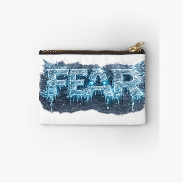 Item preview, Ice FEAR – Frozen Crystal Word with Glowing Eyes designed and sold by BoldLineDesign.