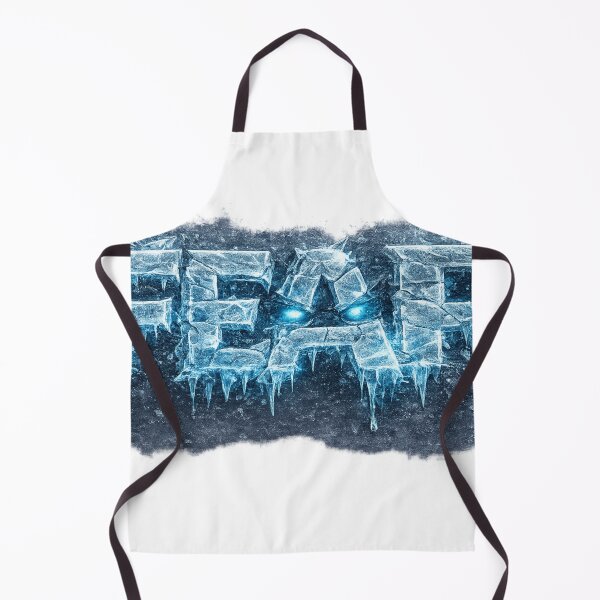 Item preview, Ice FEAR – Frozen Crystal Word with Glowing Eyes designed and sold by BoldLineDesign.