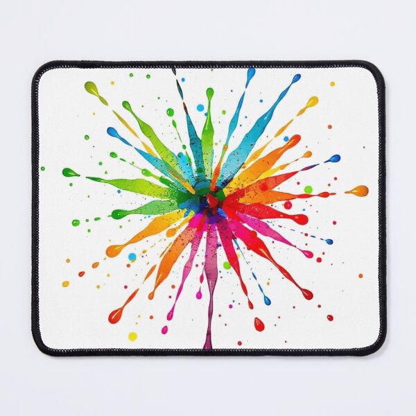 Item preview, Bright multi-colored drops on white background, splash designed and sold by wizard-work.