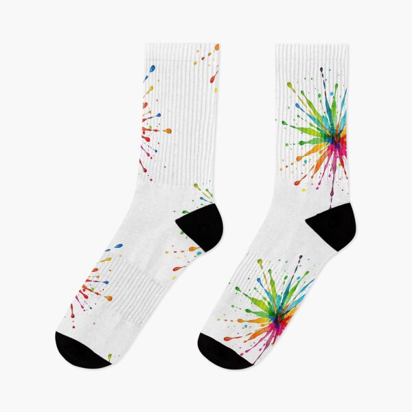 Item preview, Bright multi-colored drops on white background, splash designed and sold by wizard-work.
