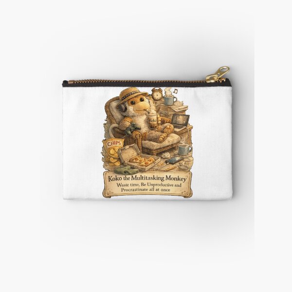 Item preview, Multitasking Monkey  designed and sold by Koko The Proboscis Monkey.
